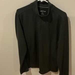 Orvis Men's Dark Gray Zip-Up Sweater